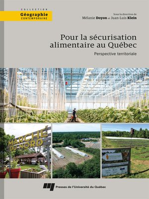 cover image of Pour la sécurisation alimentaire au Québec
